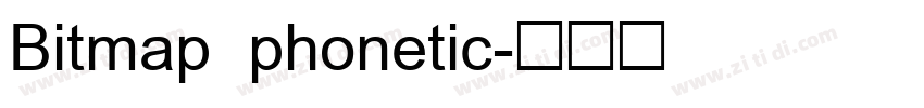 Bitmap phonetic字体转换